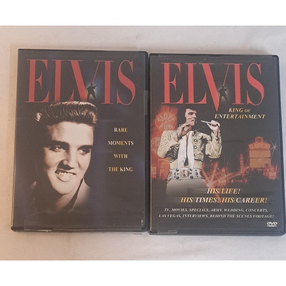 Elvis DVD Lot Rare Moments With The King + King of Entertainment Documentary Set